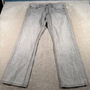 Levi's‎ 514 Slim Straight Jeans Mens 34x30 (FITS 33x30) Grey Denim Pants